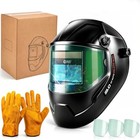 Gni 180   Panoramic Welding Helmet Auto-darkening  Solar Powered Weld Large