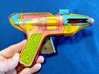 Rare Vintage Atomic Flash Tin Toy Pistol Space Ray Gun Litho J  Chein Sheriff