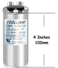 Round Hvac 25 Uf mfd Motor Run start Capacitor For Ac Compressor And Condenser
