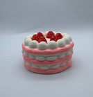 Squishy Strawberry Fruit Cake Home Decoration Toy Slow Rising Stress Relief
