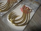 15 Snelled Eagle Claw 7 0 Striped Bass Inline Circle Baitholder Fish Hooks