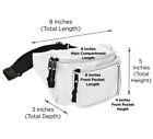 Dalix Waist Bag Fanny Pack With 3 Pockets Travel Waist Pouch Adjustable 12 Pack