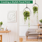 Hanging Planter For Indoor Plants  Plant Hanger With Sturdy Wood Base  Modern Bo