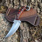8 5  Full Tang Hunting Skinning Knife Fixed Blade Handmade   Cross Draw Sheath