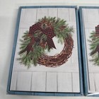 40 Christmas Cards Envelopes Countryside New Country Farm Wreath Christmas Card