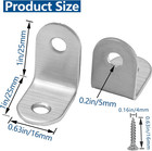 Zorfeter Stainless Steel L Bracket 1 Inch X 1 Inch  20 Pcs