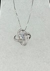 Cubic Zirconia 925 Sterling Silver Necklace Pendant Jewelry