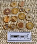 Lot Of 14 Various City Transit And Fare Tokens - Bimetal   Two-tone