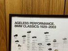 Bmw Group North America Classics 1929-2003 Timeline 2017 Dealer Poster New 24x36