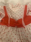 Vintage Heart Valentines Corset Baby Toddler Girl Dress Lace 2t