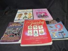 Lot Of 5 Vintage Costume Jewelry Research Books Figurals Plastics Hard   Soft C3