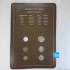 Cyprus 6-coin 1980s Franklin Stamp And Money Cover
