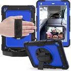 For Ipad 7 8 9 Mini 4 5 9 7  Shockproof 360   Kickstand Case  screen  Film strap
