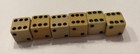 Three Pair Butterscotch Bakelite 3 8    Vintage Dice  tested 
