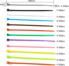 1200 Pcs Mixed Colored Zip Ties  4 Inch Multicolor Self-locking Nylo