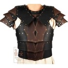 Leather Cuirass Medieval Mercenary W Pouldrons Larp Costume Armor Cosplay Sca