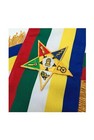 Masonic Order Of The Eastern Star Oes Five Color Sash With Red Linning - Ribbon