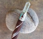 Wood Wand brazilian Rosewood And Crystal Wand With Garnet And Sterling Silver