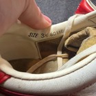 Vintage 1980 Nike Bruin White red Leather Sneakers Marty Mcfly 