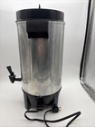 Vintage West Bend 58002 Silver Black Party Coffee Percolator 12-42 Cup Tested