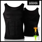 Ybfdo Men Body Shaper Slimming Compression Vest Undershirt Seamless Waist Traine