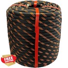 Ezjsdltech 1 2  X 150ft Black Arborist Rigging Rope Tree Climbing Farm