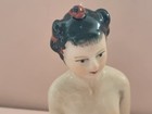 Art Deco 1920 s Style  Porcelain  asian Lady   Nude   Figurine Pin Cushion Doll 