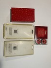 Coca-cola 4 Piece Lot  Christmas Ornament Set With Tealights And Cloth Holders