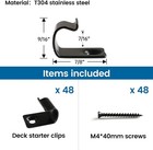 48pack Starter Clips For Decking Universal Starter Stainless Steel Clips Hideawa