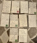 Lot Of 10 Vintage Flower 1940 s Thor E  Gyger Postcards  Posted