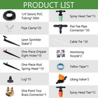    Garden Irrigation System 139 Pack 164ft Tubing Hose Drip Irrigation Kit automa