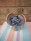 Vintage Kitsch Pearlescent Dolphin  shell Figurine