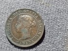 1893 Canadian Large One Cent Coin Canada Queen Victoria 1c Penny 