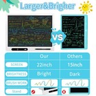 22  Kids   Adult Color Lcd Drawing   Writing Board - Premium Gift Idea  Large   