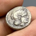 Rare Ancient Greek Athens Silver Owl Athena Coin In Good Condition