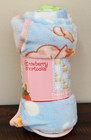 New Strawberry Shortcake Blanket 40x50  Blue Travel Fleece Throw Treat Your Self