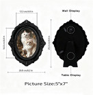 5x7 Antique Oval Picture Frames  Vintage Photo Frame For Wall Decor Or Tabletop