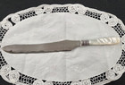 Antique Victorian  Bread carving Knife With Mother-of Pearl   Sterling Silver