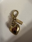 Coach Removable Heart Rainbow Key Chain Bag Purse Charm Enamel And Gold