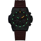 New In Box Luminox Navy Seal Watch Black Dial Red Rubber Strap Xs ce81 ey