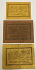 Lithuania Litwa Wilno 3 Pcs Wilenski Bilety Bankowy 1920 Very Rare Paper Notes