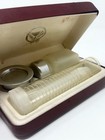 Authentic Vintage Salvaged Portable Communion Set Catholic Collectible Red Trave