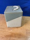 1950 s Columbia Wood 7  45 Rpm Vinyl Record Storage Box case Green   White