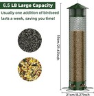 Lager Squirrel-proof Metal Bird Feeder  6 5lb Heavy-duty Hanging Tube Feeder