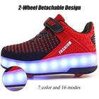Ufatansy Roller Shoes Girls Boys Sneakers With Wheels Roller Skate Shoes Usb    