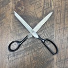 Vintage Black Handled Shears Scissors 8 Inches