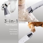 Professional Cordless Dog Grooming Clippers - Quiet Pet Hair Trimmer For Anxi   