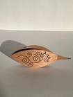 Tatting Shuttle With Engraved Rose With Hook 2 5 