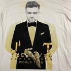 Justin Timberlake The 20 20 Experience World Tour Vip T-shirt White      large
