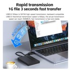 External Hard Drive Enclosure Usb 3 0 Hard Disk Case 6tb Supports 7mm 9 5mm Sata